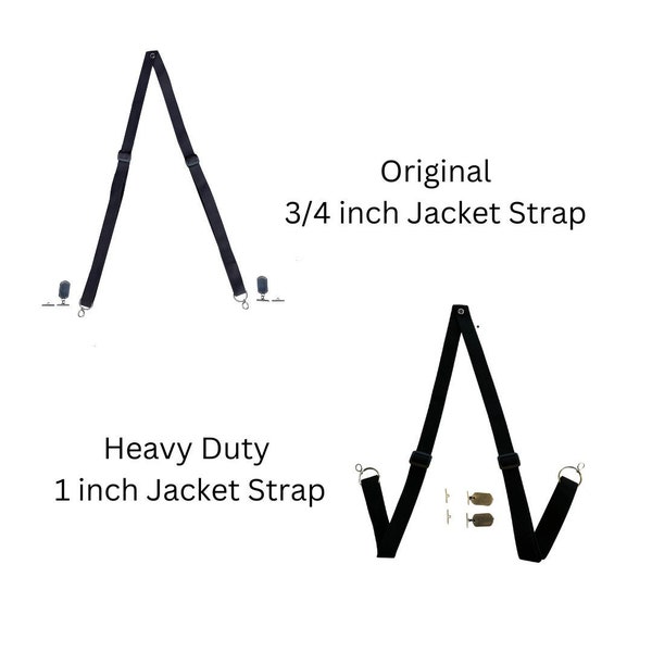 Combo Pack - Jacket Strap & Heavy Duty Jacket Strap - Black