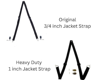 Combo Pack - Jacket Strap & Heavy Duty Jacket Strap - Black