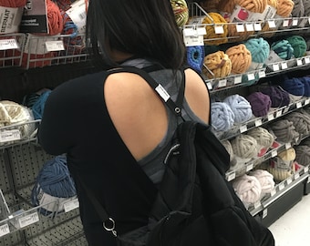 Jacket Strap Hands Free Jacket Carrier Black Etsy
