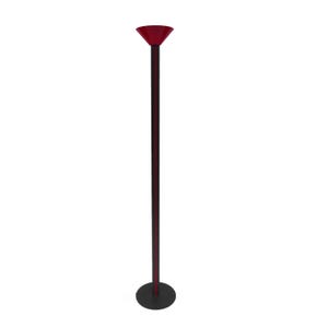 1x Memphis Inspired Floor Lamp Vintage Retro Postmodern Ettore Sottsass 1980s 1970s Red Black