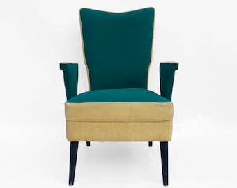 Custom Made Mid Century Italian Armchairs Vintage Retro 1950s