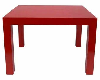 Milo Baughman For Thayer Coggin Formica Red Side Or Coffee Table 1960s Mid Century