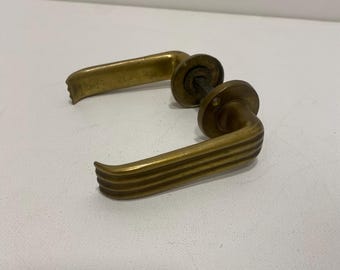 Gio Ponti Brass Door Handle Art Deco 1930s Italian Midcentury Architecture 1940s