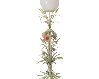 Flower Bouquet Pastel Floor Lamp 1960s Vintage Italian Sheaf Of Wheat Midcentury