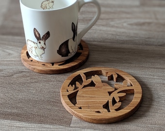Oak Rabbit Coaster