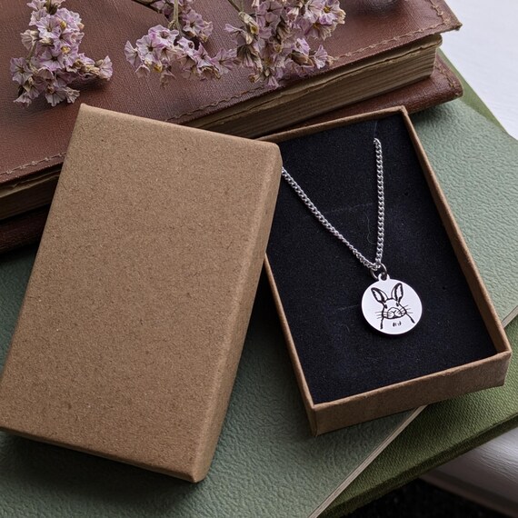 Collana Con Ciondolo Coniglietto Astronauta Spaziale Per Donna - Acciaio Inossidabile, Finiture In Argento, Arcobaleno, Blu, Nero - Regalo Originale, Catena Regolabile - 2