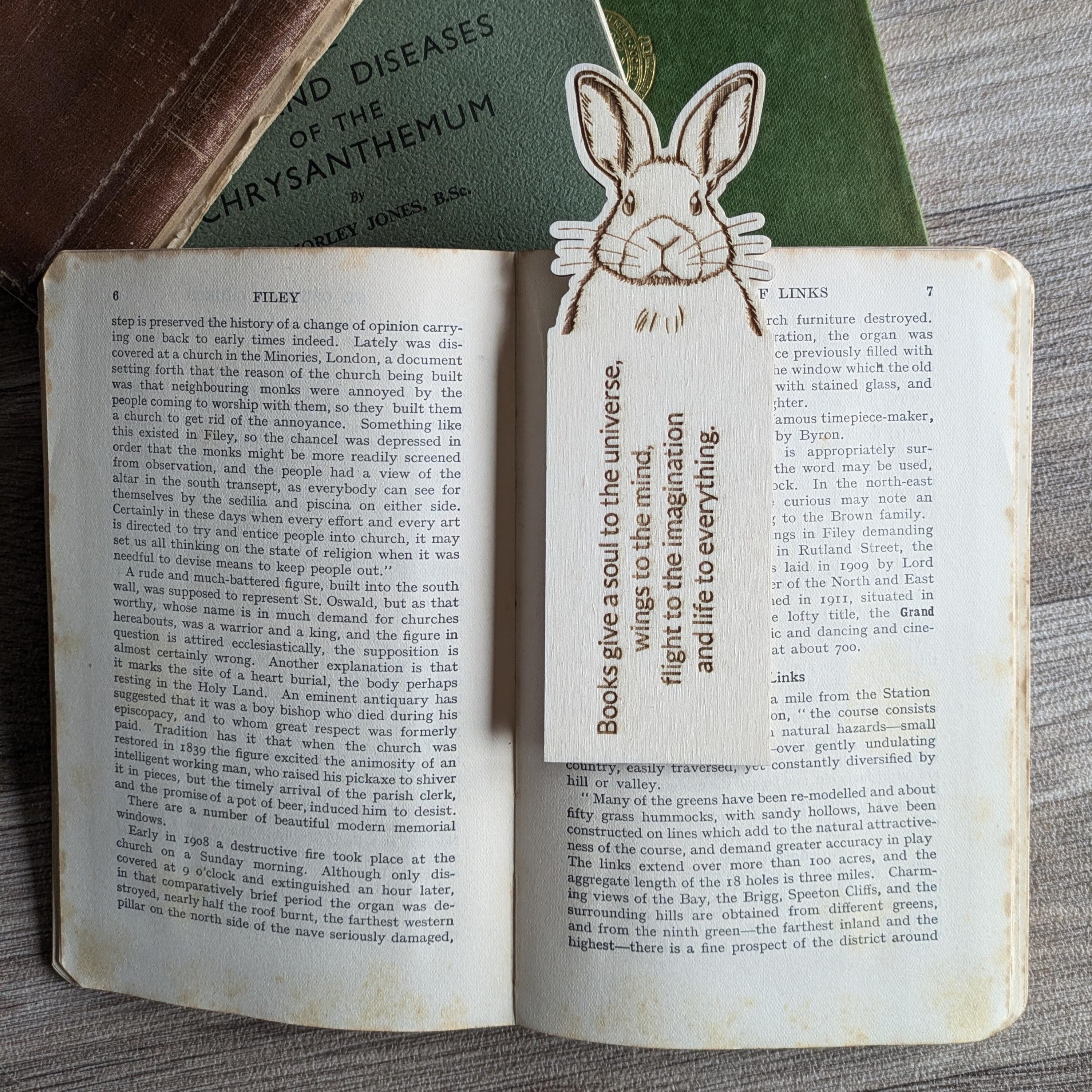 Rabbit Bookmark, Bunny Bookmark, Rabbit Lover, Bunny Lover, Rabbit ...
