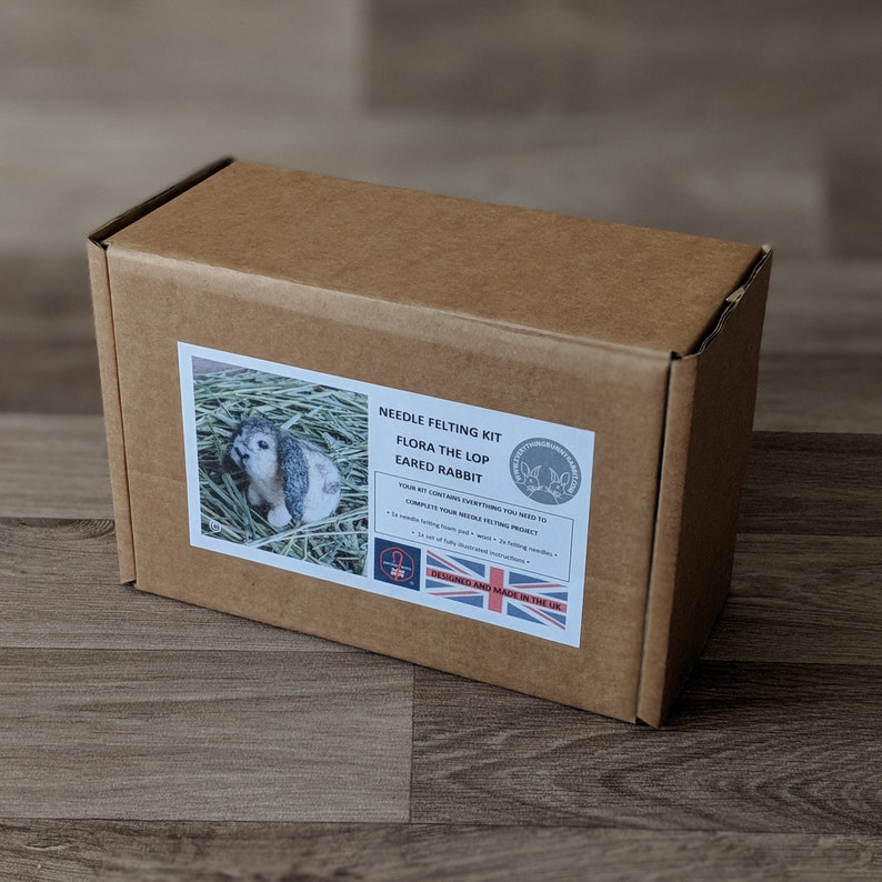 Flora the Lop Rabbit Needle Felting Craft Kit - Etsy