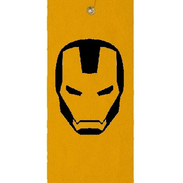 Iron Man Super Hero Golf Towel With Grommet & Hook Father's Day Club Ball Tee Golfing Gift Birthday Variety Colors Towels Vinyl