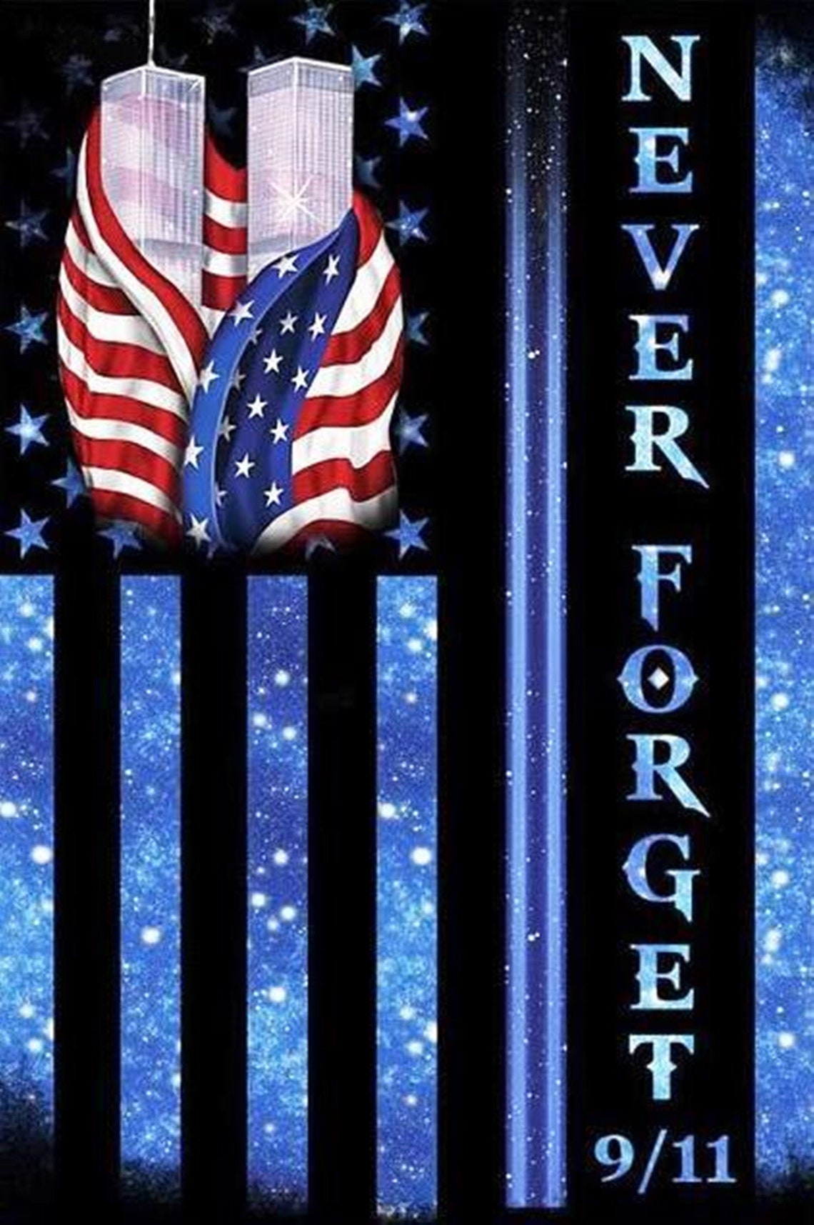Never Forget 9/11 September 11 2001 20th Anniversary American image 0