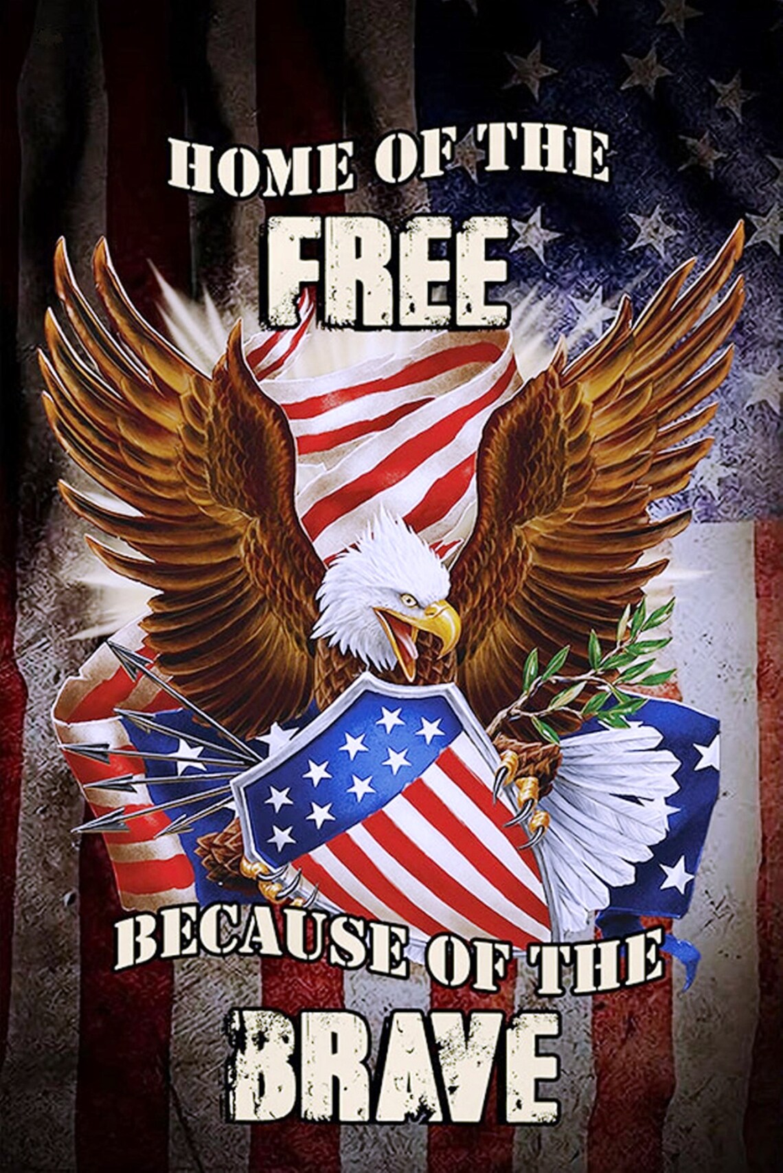 home of the free because of the brave flags home of the free because of the brave flags