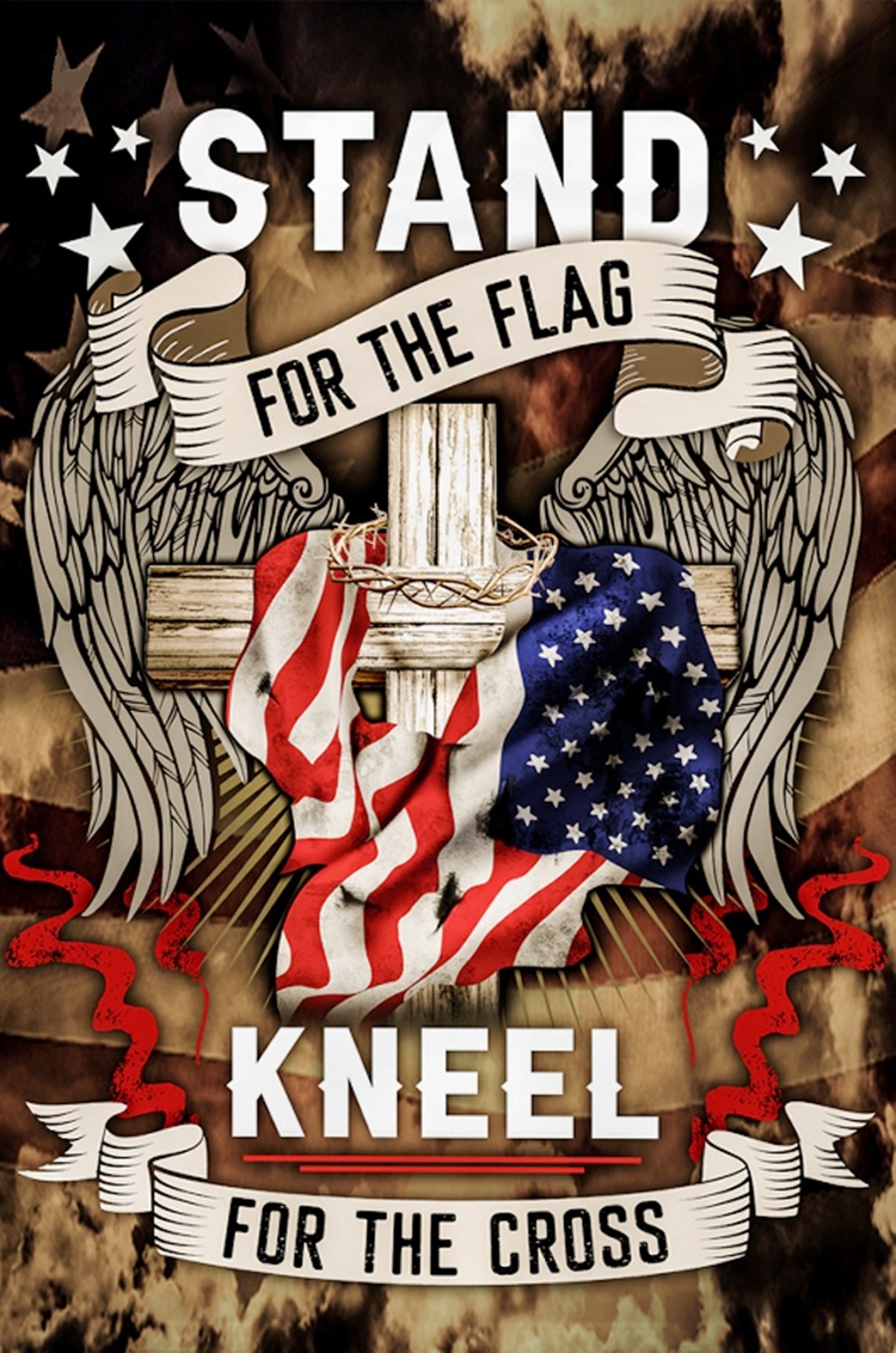 Stand for the flag kneel for the cross deals