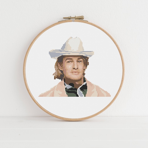 Owen Wilson as Eli Cash Funny Stitch Pattern / The Royal Tenenbaums: Instant Digital Download, PDF Pattern