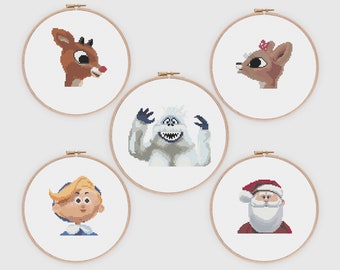 minimalist santa claus is comin to town topper penguin christmas winter rankin bass poster art decor Topper PosterPrint