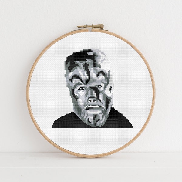 Wolfman / Lon Chaney Jr. / Universal Monsters Cross Stitch Pattern / Instant Digital Download, PDF Pattern