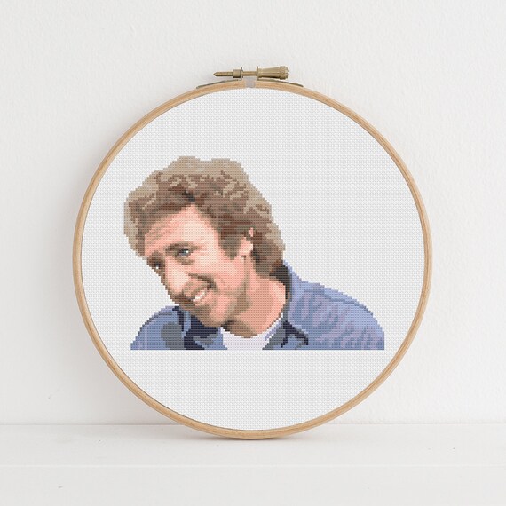 Stir Crazy / Gene Wilder Modern Cross Stitch Pattern: Instant.