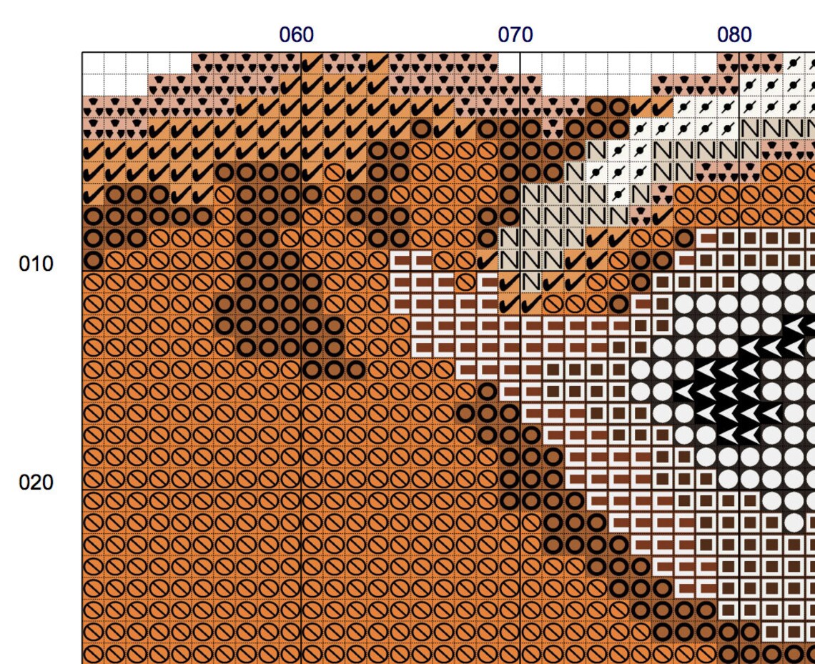 Red Panda Cross Stitch Pattern: Animal Portrait Digital | Etsy