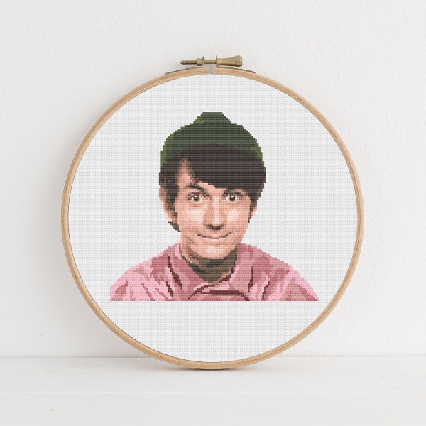 Mike Nesmith / The Monkees / Cross Stitch Pattern / Instant Digital Download, PDF Pattern