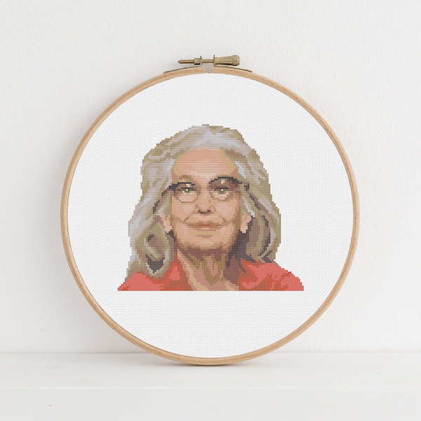 Grey Gardens / Big Edie Cross Stitch Pattern: Instant Digital Download, PDF Pattern