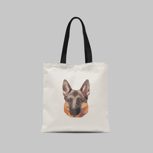 German Shepherd Modern Cross Stitch Pattern/ Pet Portrait / Instant ...