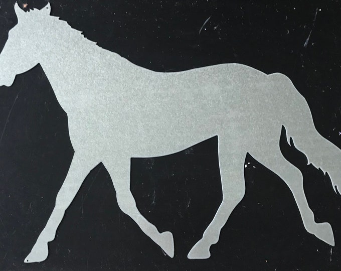 Metal Horse Silhouette/farmhouse Decor/wall Decor/patina Steel Etsy