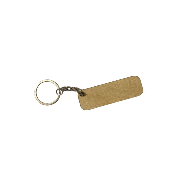 Keychain Blanks/Engraved Wooden Keychain/Unfinished Keychains