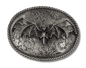 Bat Oval Belt Buckle