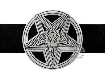 Satanic Pentagram Belt Buckle