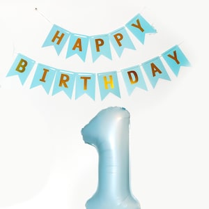 Blauer Geburtstag Set/Blaue Geburtstagsparty Dekoration/Geburtstagsdeko/Geburtstagsdeko/Geburtstagsballon Set/Junge Geburtstagsgeschenk/erster Geburtstag