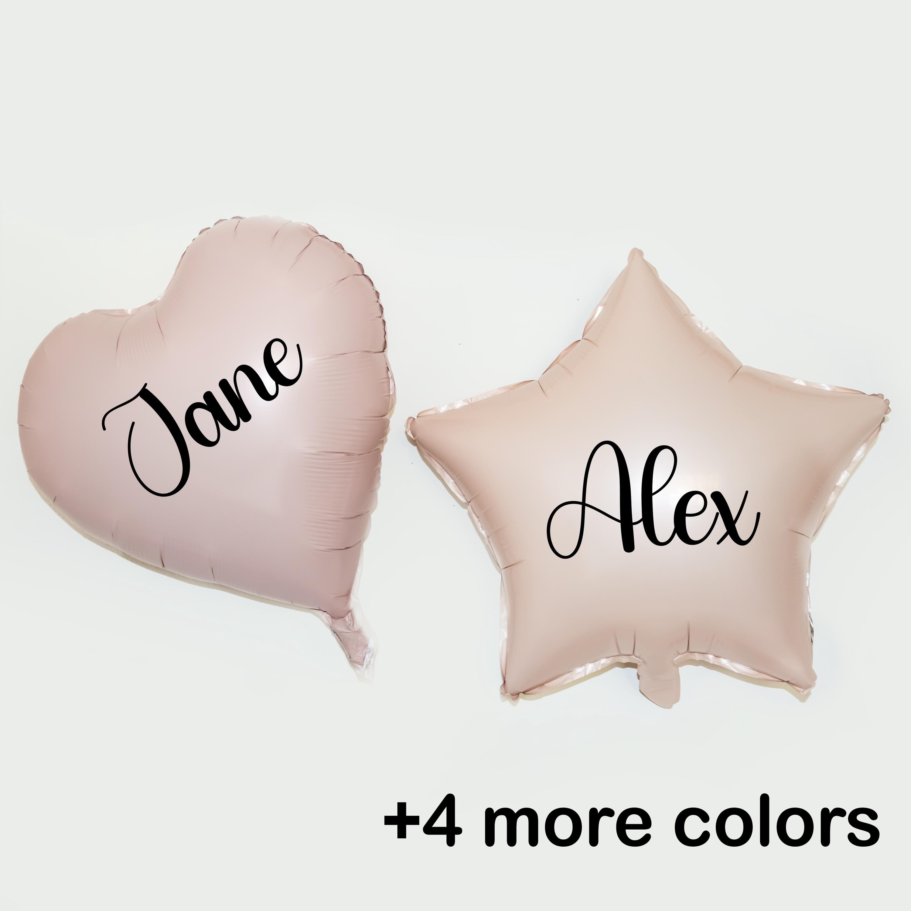 Personalized Balloons/Custom balloons/Personalized heart and stars balloons/name balloons/birthday balloons/bride balloons/balloon letters