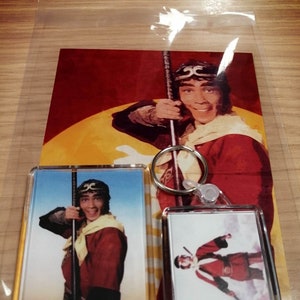 Apa (Magi) Presentset - tryck, kylskåpsmagnet och dubbelsidig nyckelring Retro TV-program