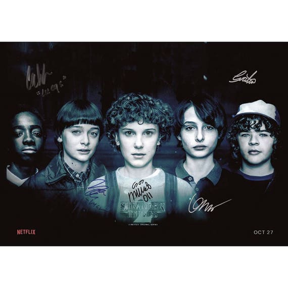 Script Screenplay Stranger Things Cast Signed Cover Etsy