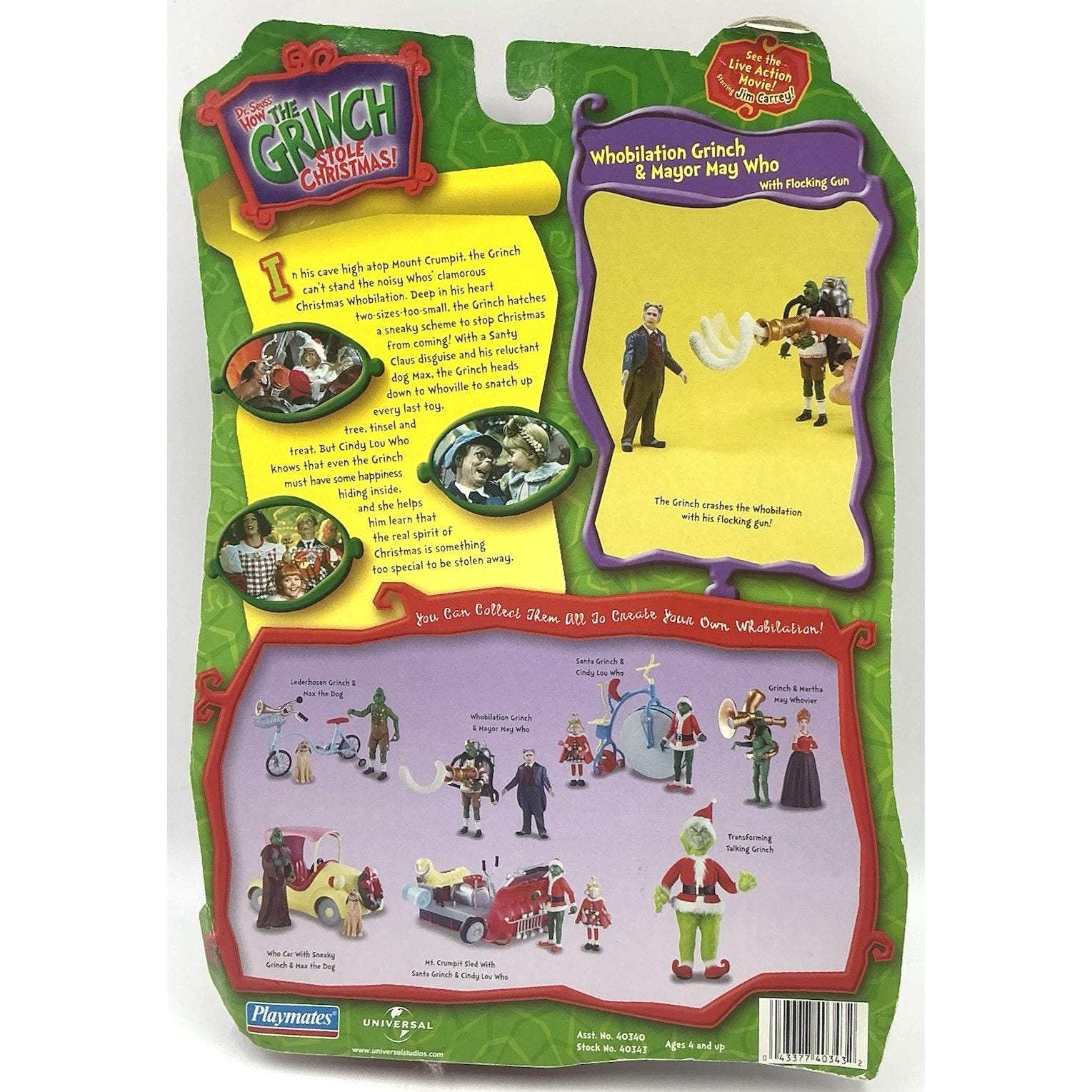 Sled Grinch Movie Playset Grinch Whoville The Grinch Figure Set