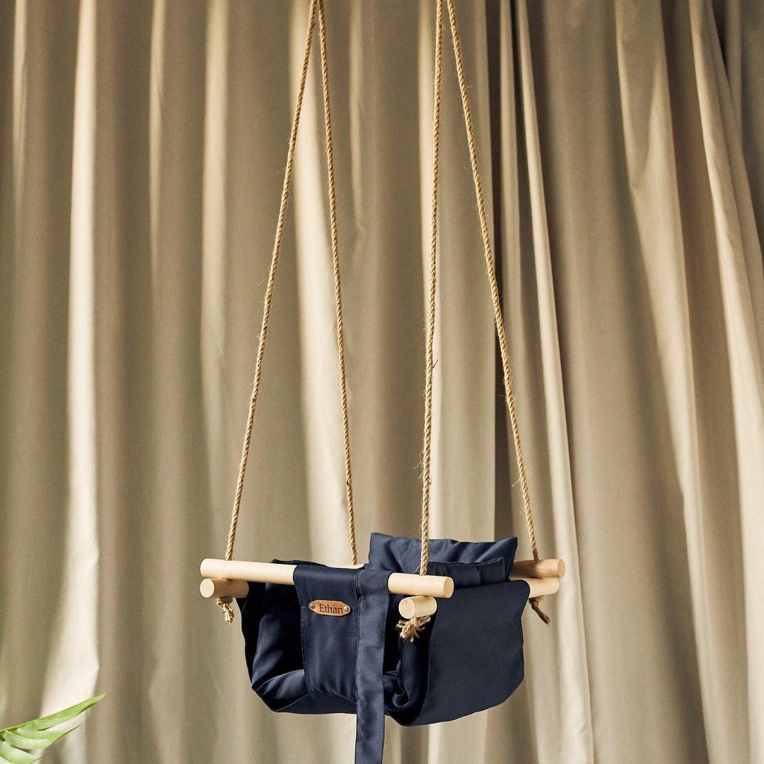 Kid Swing Indoor Toddler Tree Swing Wood Baby Swing Baby Etsy