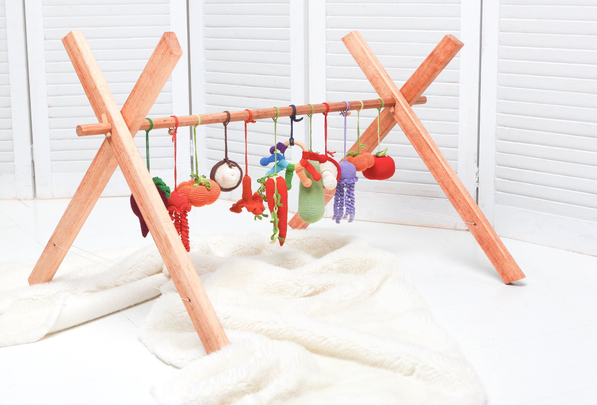 Wooden Baby Gym Mobile Hanger Montessori Mobile Hanger Etsy