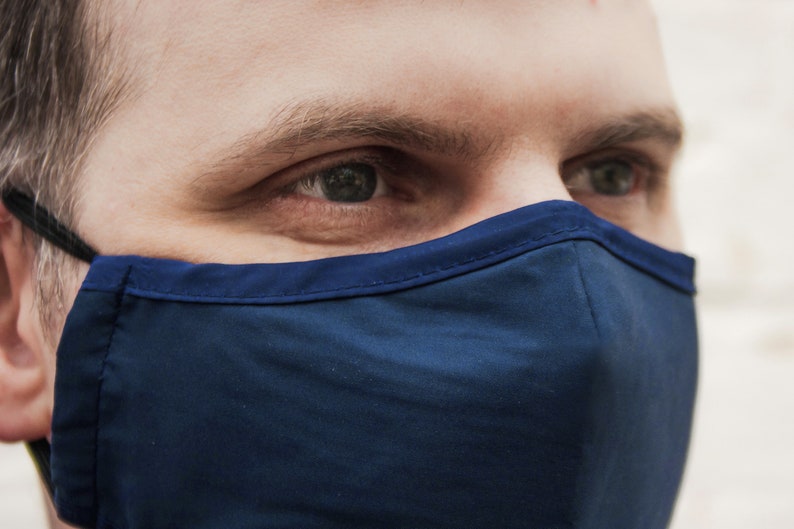 Face Mask Adults Usa Washablemask With Filter Pocketcloth Etsy