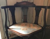 Edwardian Mahogany Corner Armchair