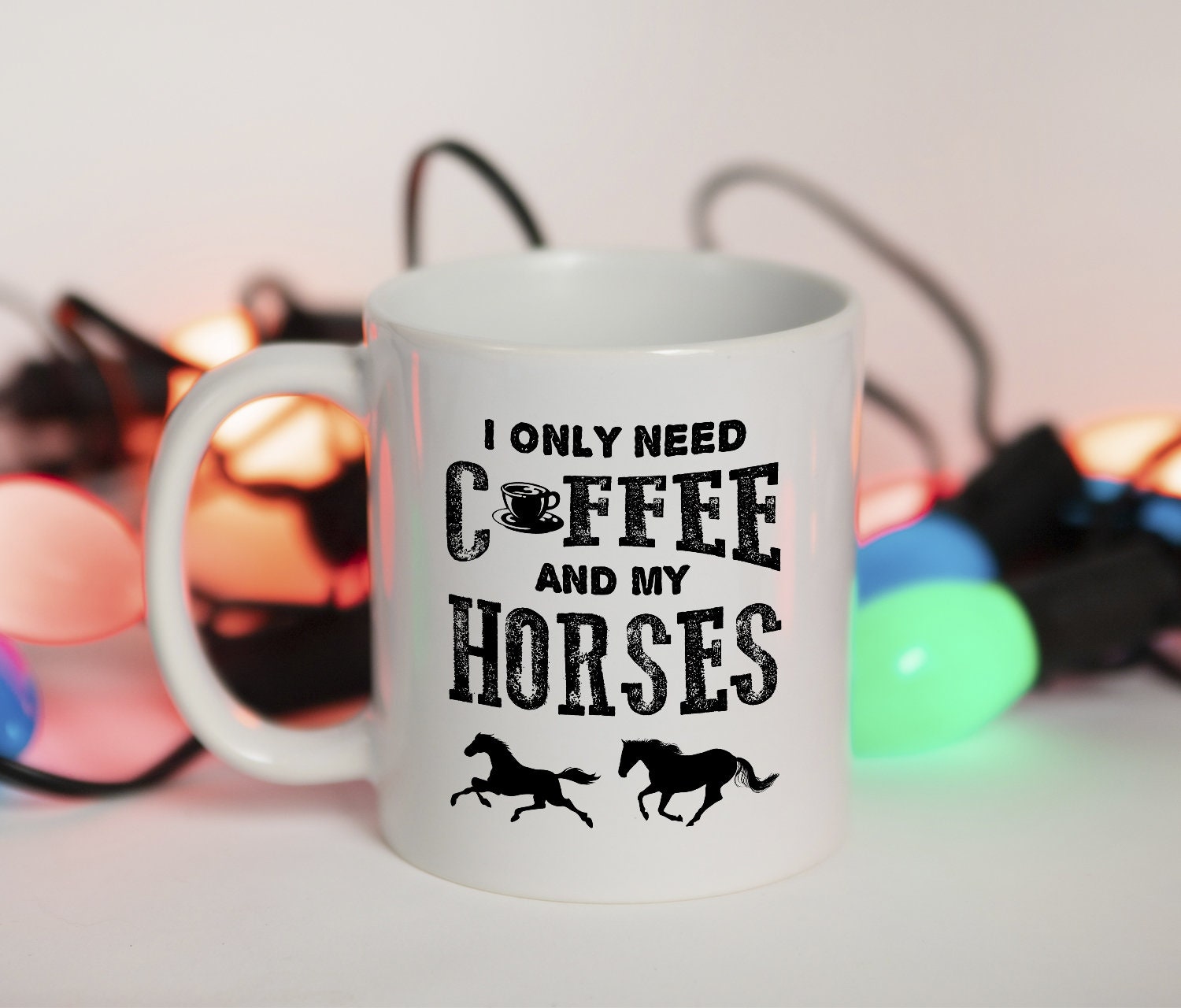 Coffee And Horses Mug horse riding horseback equestrian Etsy
