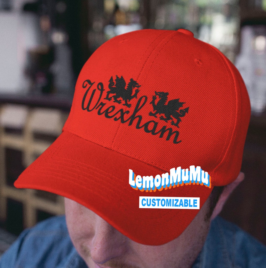 Wrexham Hat Wrexham Snapback Hat EMBROIDERED Wrexham Etsy