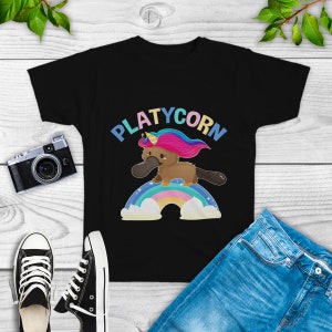 Platycorn Unicorn Platypus Shirt, sweatshirt, hoodie, tank top, gifts, birthday party theme, rainbow, magical, animal lover