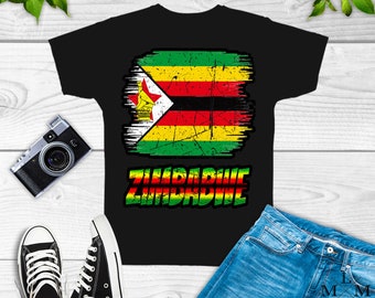 Zimbabwe Shirt, Zimbabwe Flag Shirt, Zimbabwe Gifts, Zimbabwean Shirt, Zimbabwe Africa
