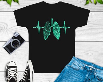 Lung Heartbeat Shirt, Respiratory Therapist, therapy, sweatshirt, hoodie, tank top, gifts, birthday party theme