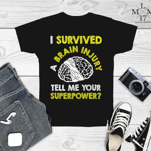 I Survived Brain Surgery shirt, Tank Top, Sweatshirt, Concussion shirt, Concussion gifts, Concussion Survivor, brain injury shirt
