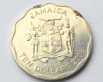 2008 Jamaica 10 Dollars High grade Coin