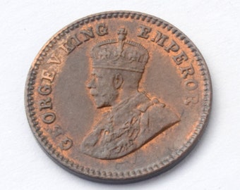 1920 India King George V British India 1/12 Anna high grade coin