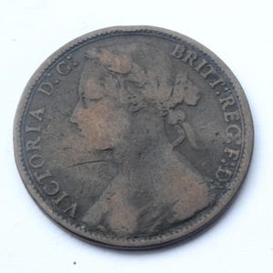 1877 Penny Queen Victoria  coin