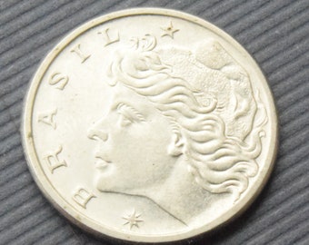 1976 Brazil 10 Centavos Stainless Steel coin