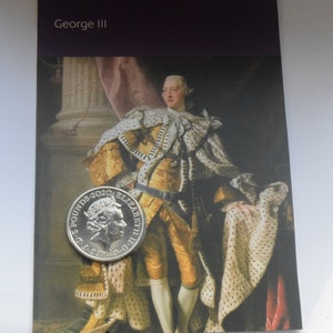 2020 Royal Mint King George III UK Brilliant Uncirculated Five Pounds coin BU