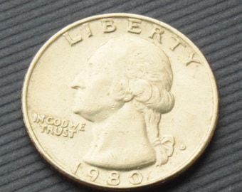 1980 United States George Washington Quarter Dollar coin