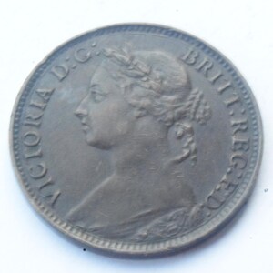 1891 Queen Victoria Farthing Britse munt